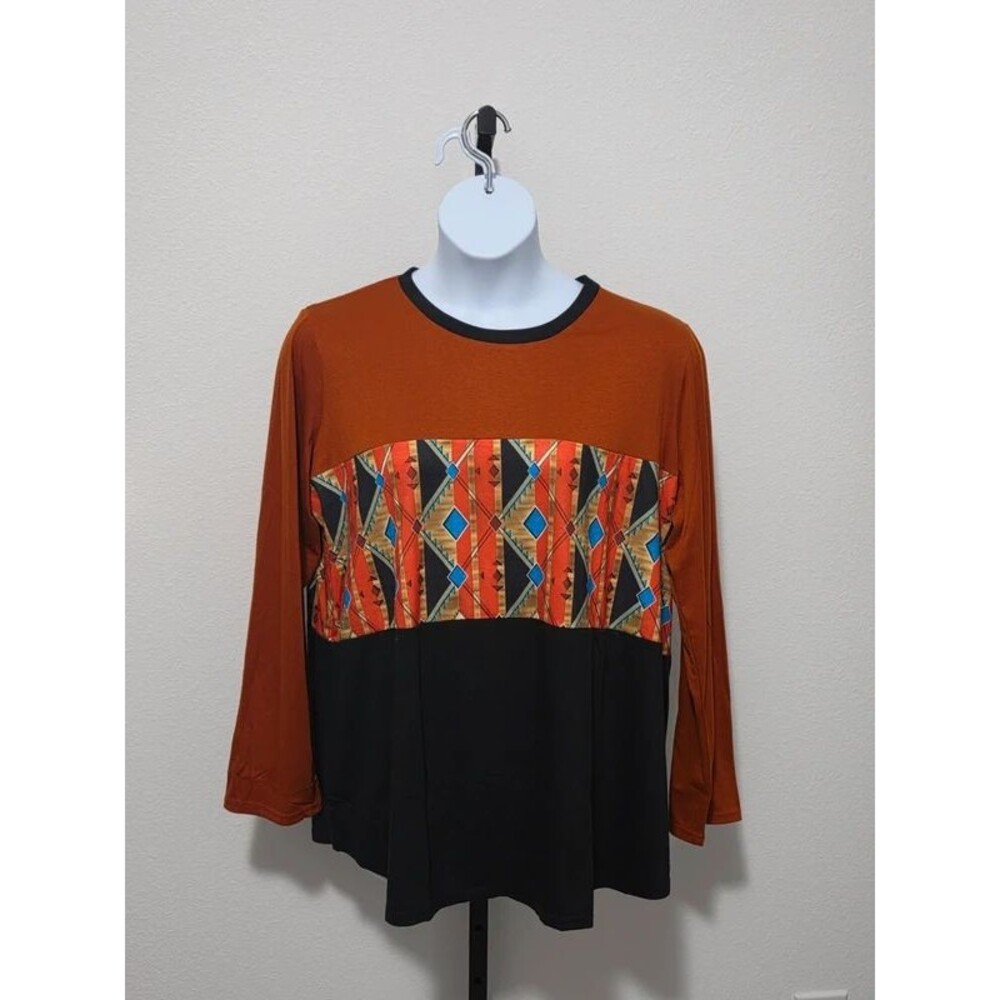 XXL southern stitch western inspired long sleeve
